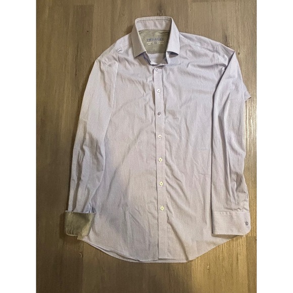 Twillory Other - Twillory Dress Shirt Mens 16.5 36-37 Blue Gingham Performance Tailored Fit